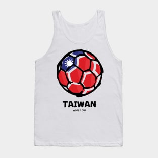 Football Country Flag Taiwan Republic of China Tank Top